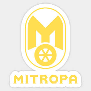 Moped Mitropa Logo (yellow) Sticker